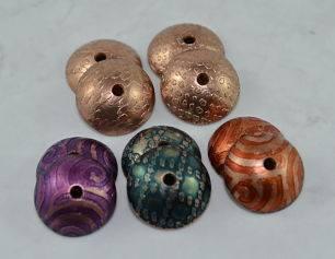 Golden Spiral Bead Set